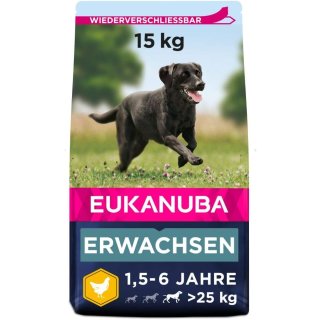 15 kg Eukanuba Hund Erwachsen große Hunde Huhn