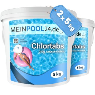 2 x 5 kg Chlortabs 200 g
