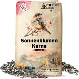 25kg Vogelfood Sonnenblumenkerne gestreift Ernte 2025 Vogelfutter