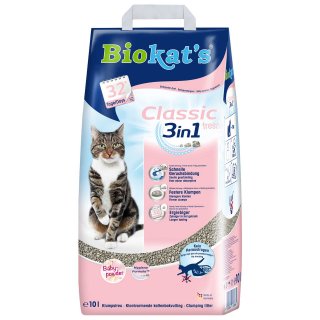 Biokats Classic fresh 3in1 Babypuderduft, 2x10 L Papier
