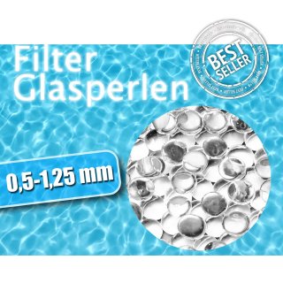 25 kg Filterglasperlen 0,5-1,25 mm